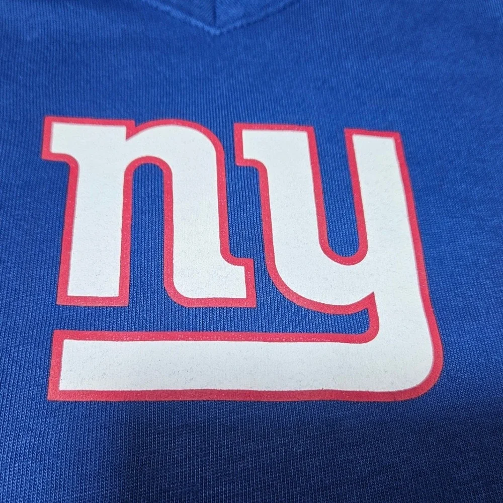 Nike NFL New York Giants Dri-FIT‎ V-Neck Tee Womens Large Football Fan Gear